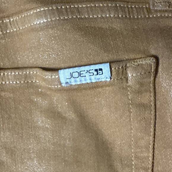 Joes Womens High Rise Flare Leg Jeans Coated Caramel Brown Cotton Size 29 - Picture 10 of 10
